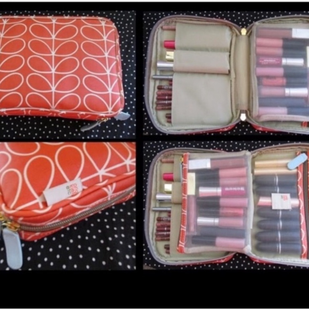 ISO an Orla Kiely double zip cosmetic bag!